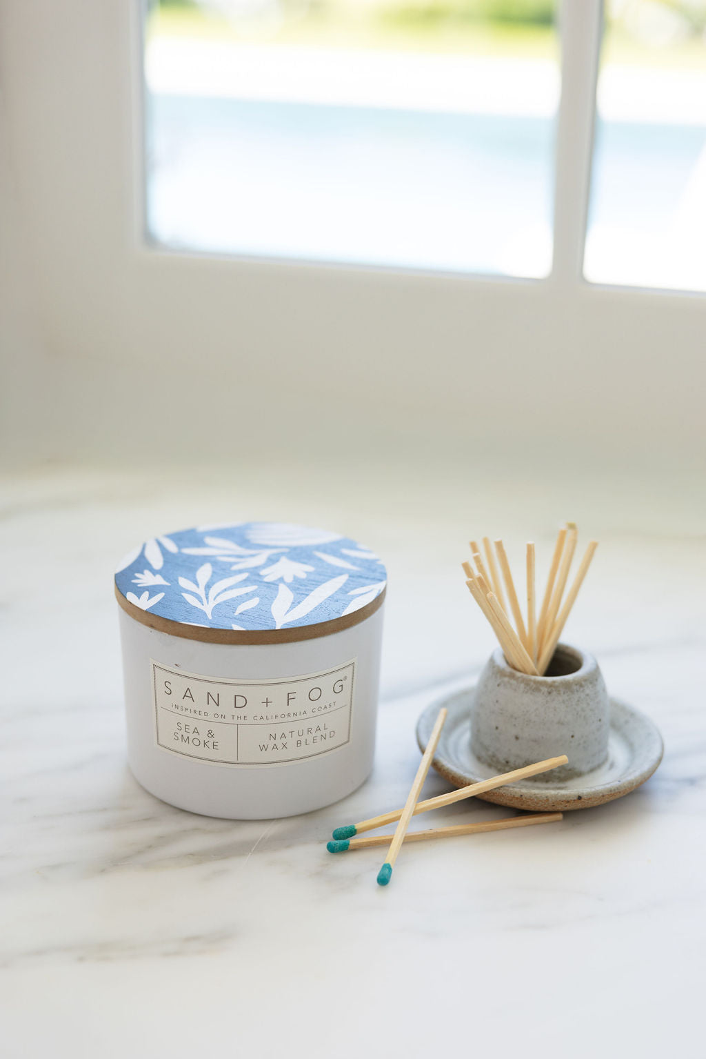 Sea & Smoke 12 oz scented candle - Scented Candle