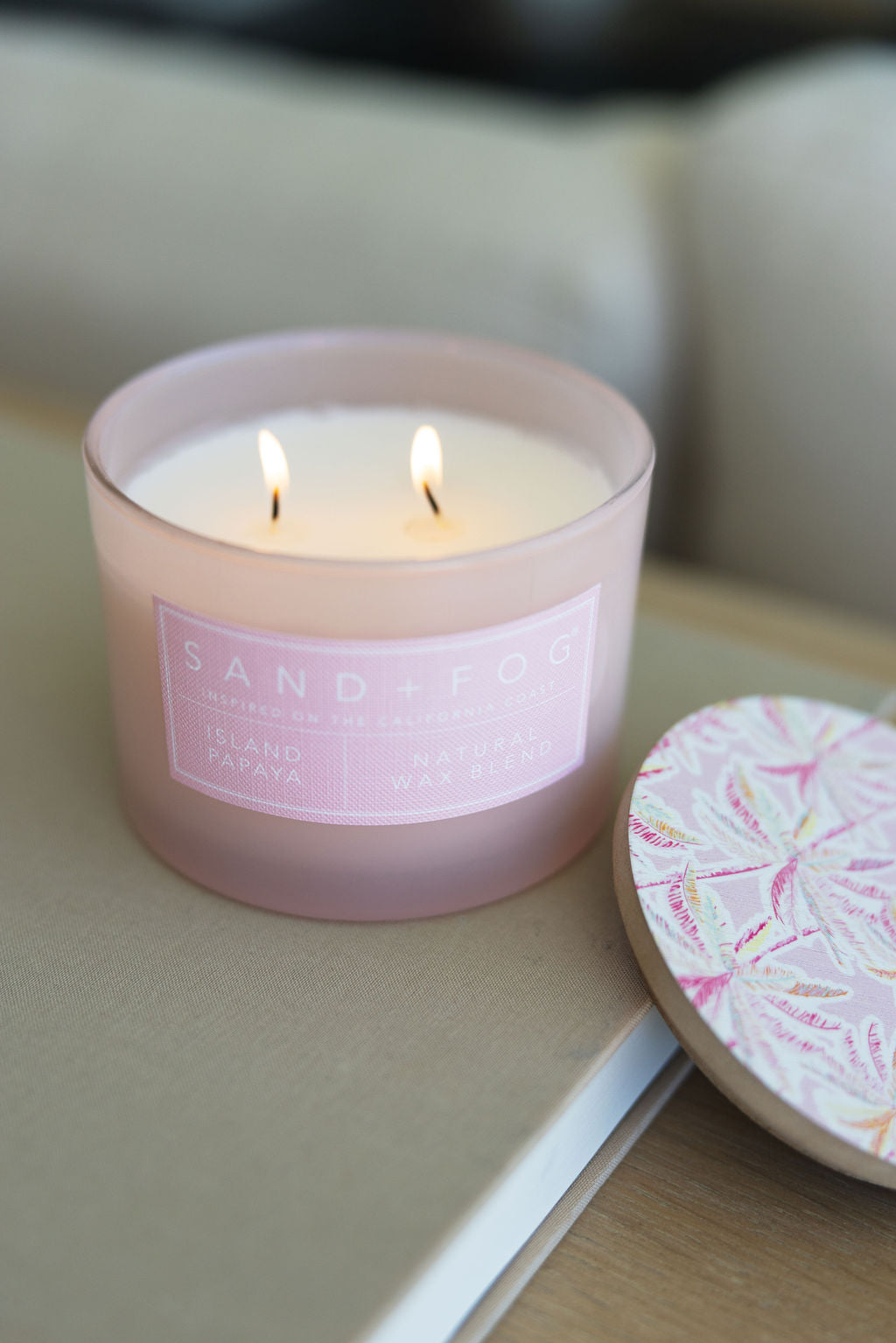 Island Papaya 12 oz scented candle - Scented Candle
