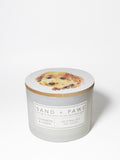 Sand + Paws Cashmere & Linen 12 oz scented candle - Signature Scent