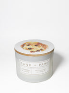Sand + Paws Cashmere & Linen 12 oz scented candle - Signature Scent