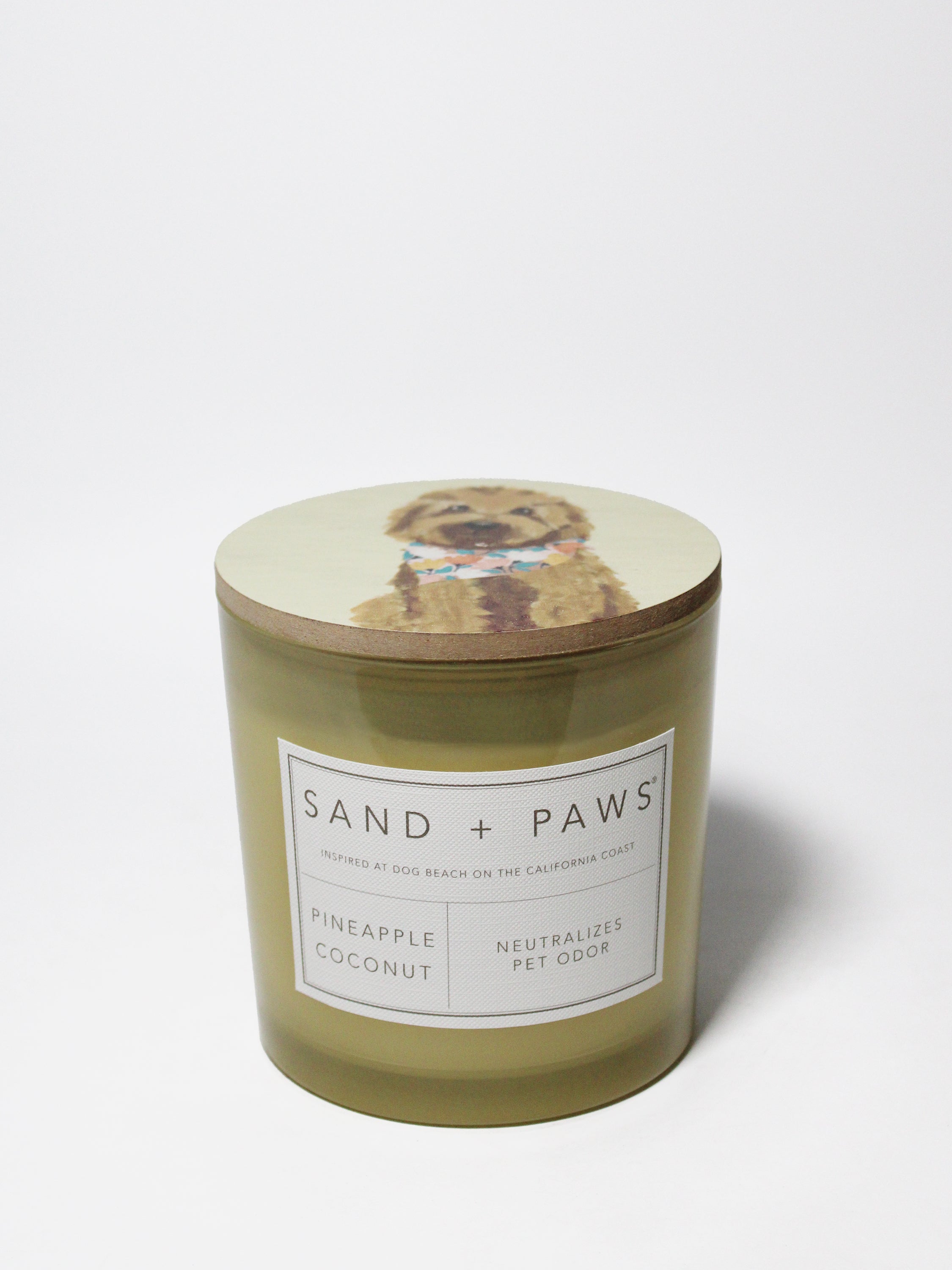 Sand + Paws Pineapple Coconut 21 oz scented candle - Signature Scent