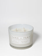 Sand + Paws Vanilla Sandalwood 12 oz scented candle - Signature Scent