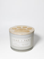 Sand + Paws Vanilla Sandalwood 12 oz scented candle - Signature Scent