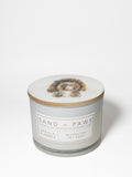 Sand + Paws Vanilla & Amber 12 oz scented candle - Signature Scent