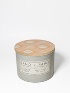 Sand + Paws Cashmere & Linen 12 oz scented candle - Signature Scent