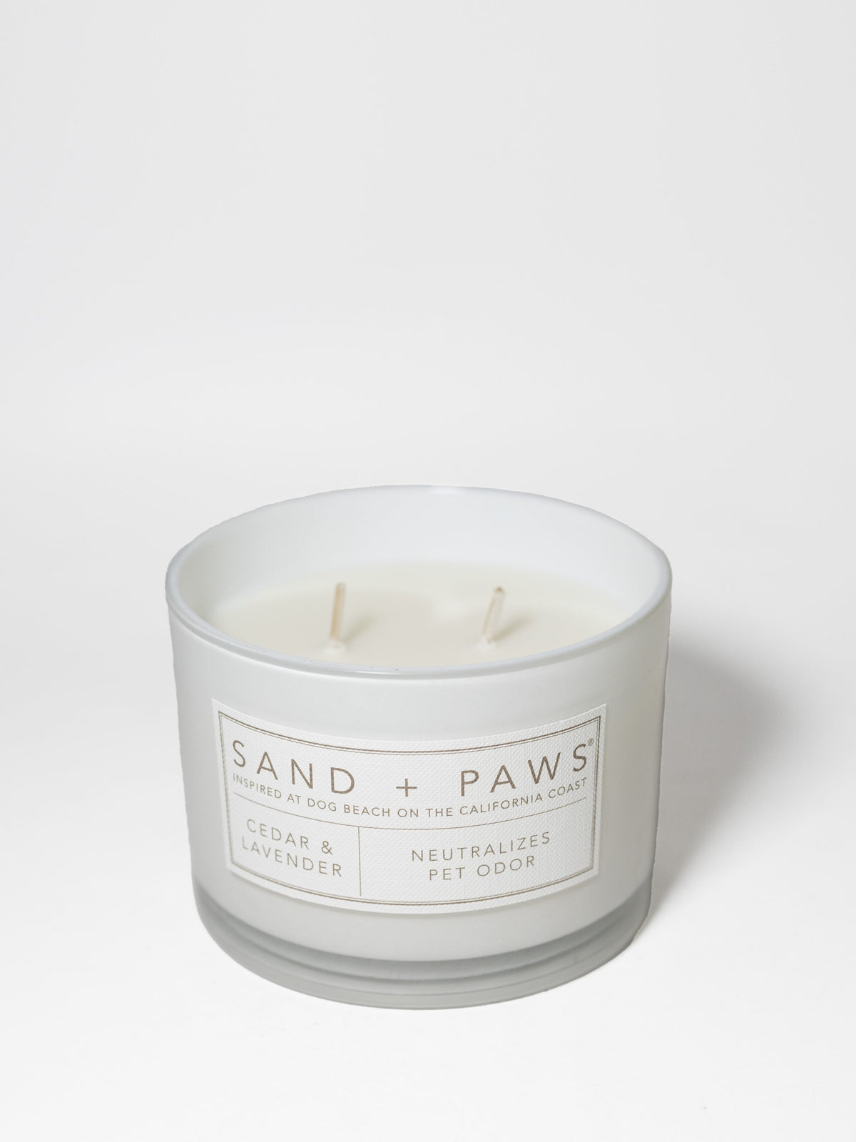 Sand + Paws Cedar & Lavender 12 oz scented candle - Signature Scent