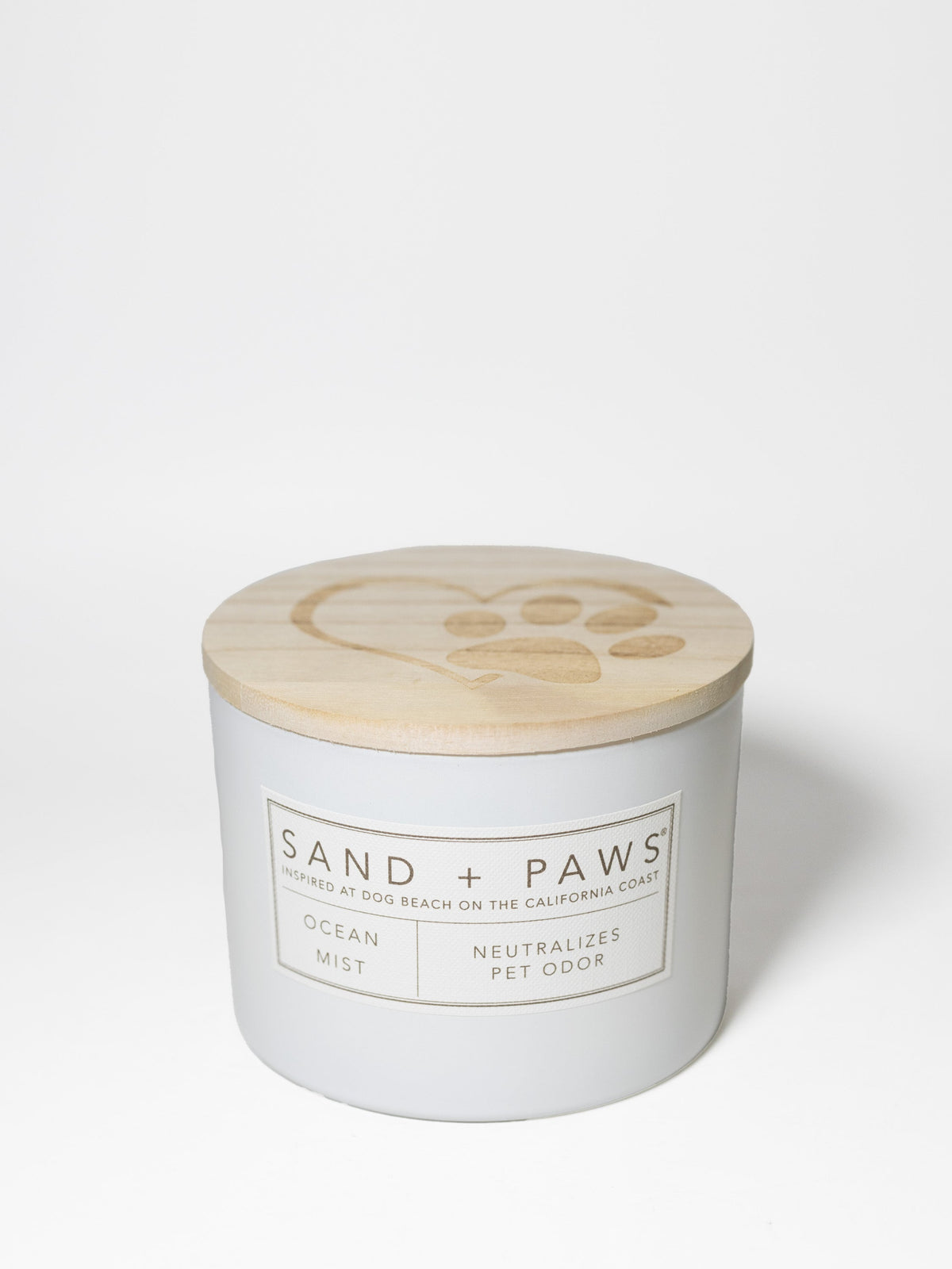 Sand + Paws Ocean Mist 12 oz scented candle - Signature Scent