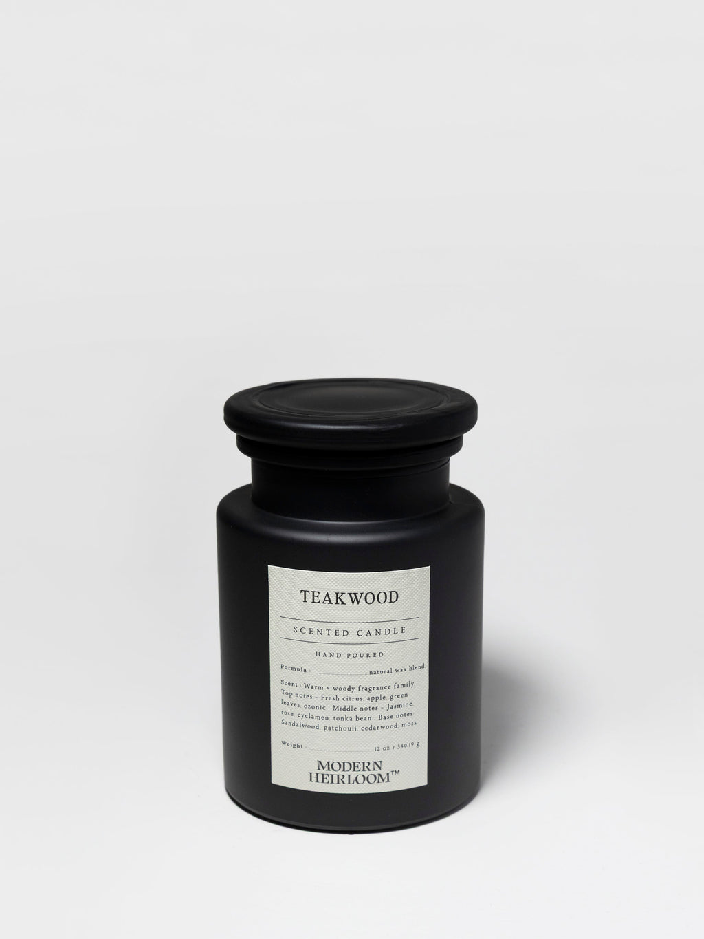 Teakwood 12 oz scented candle - Scented Candle