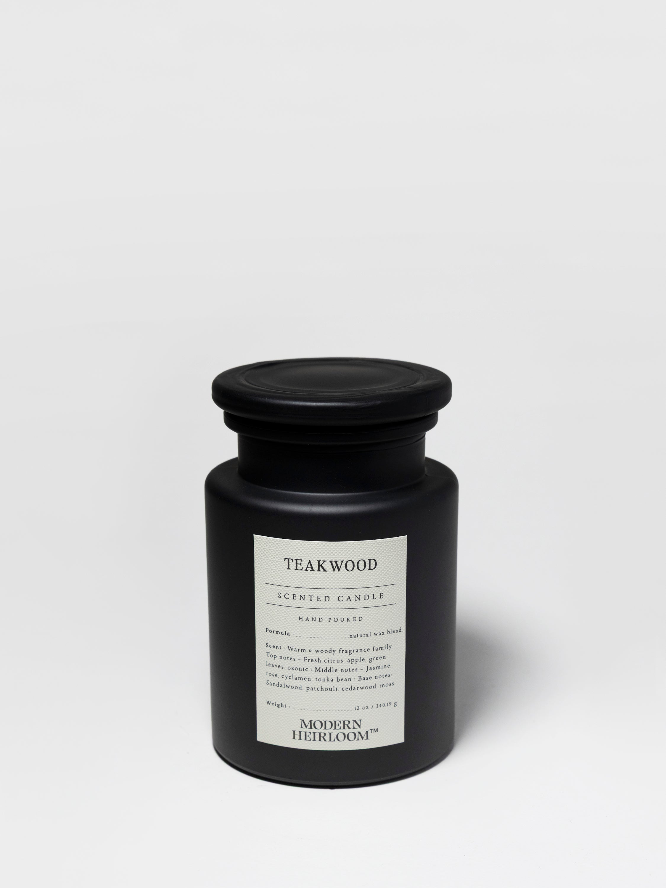 Teakwood 12 oz scented candle - Scented Candle