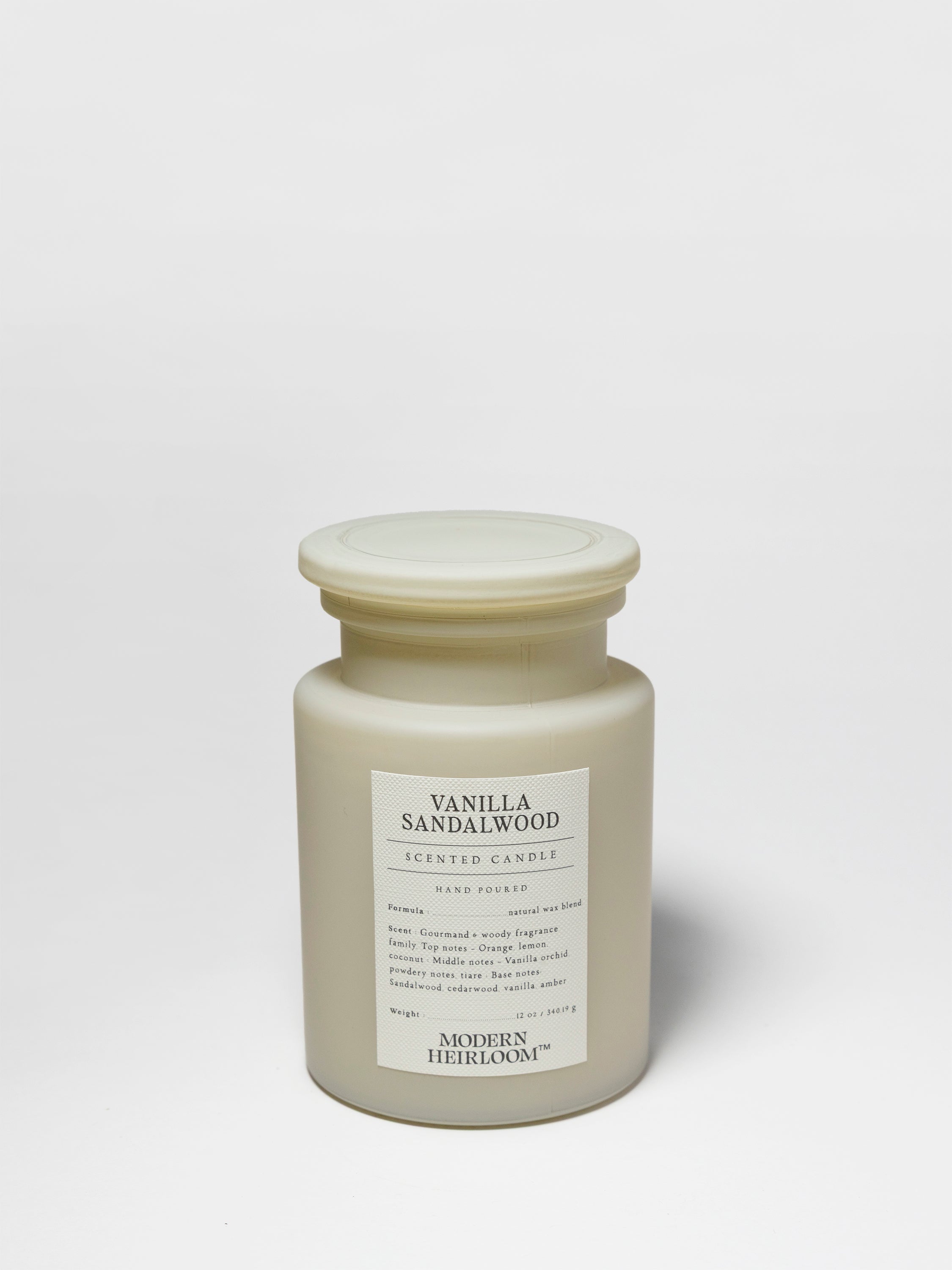 Vanilla Sandalwood 12 oz scented candle - Scented Candle