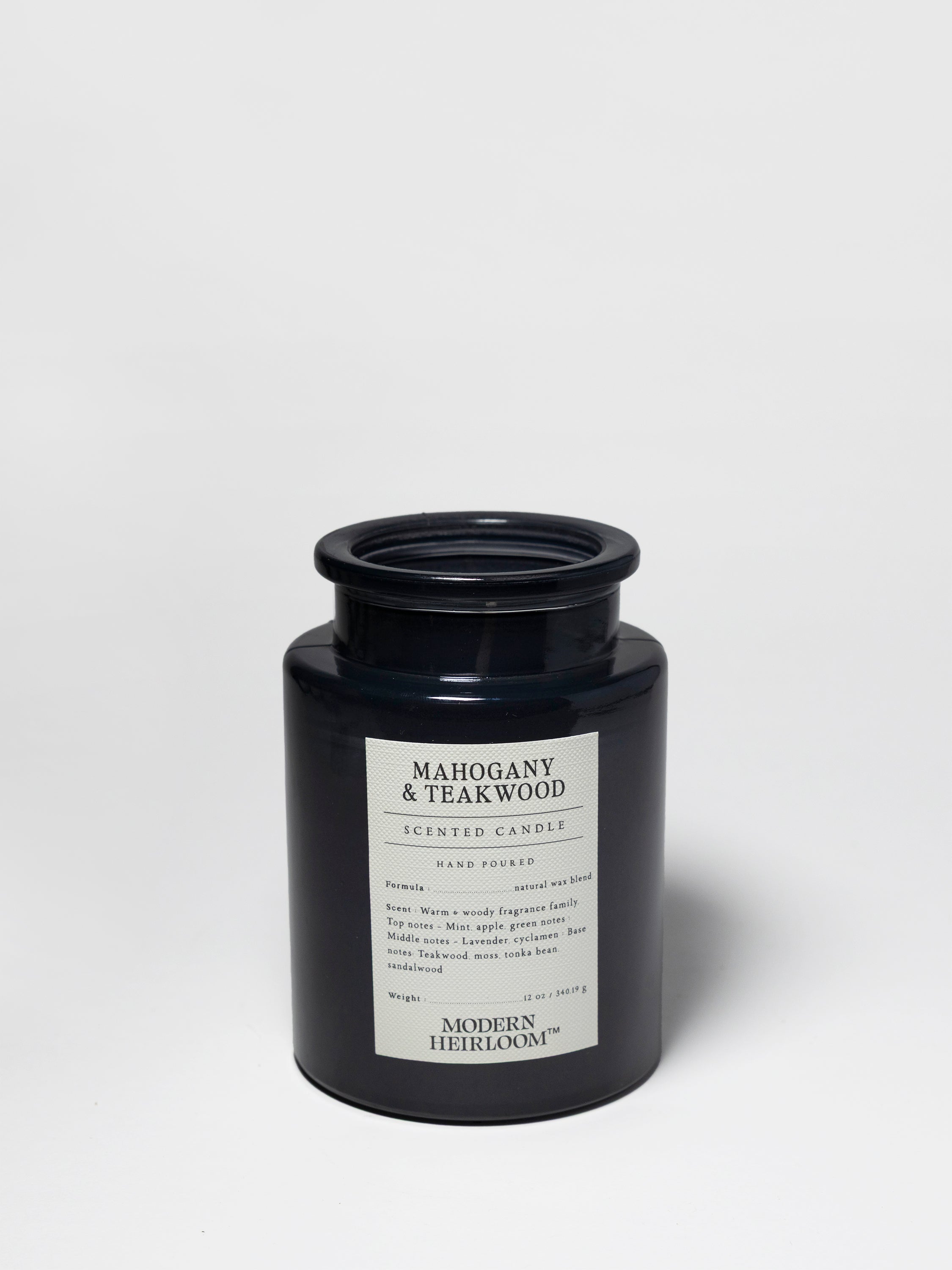 Mahogany & Teakwood 12 oz scented candle - Scented Candle