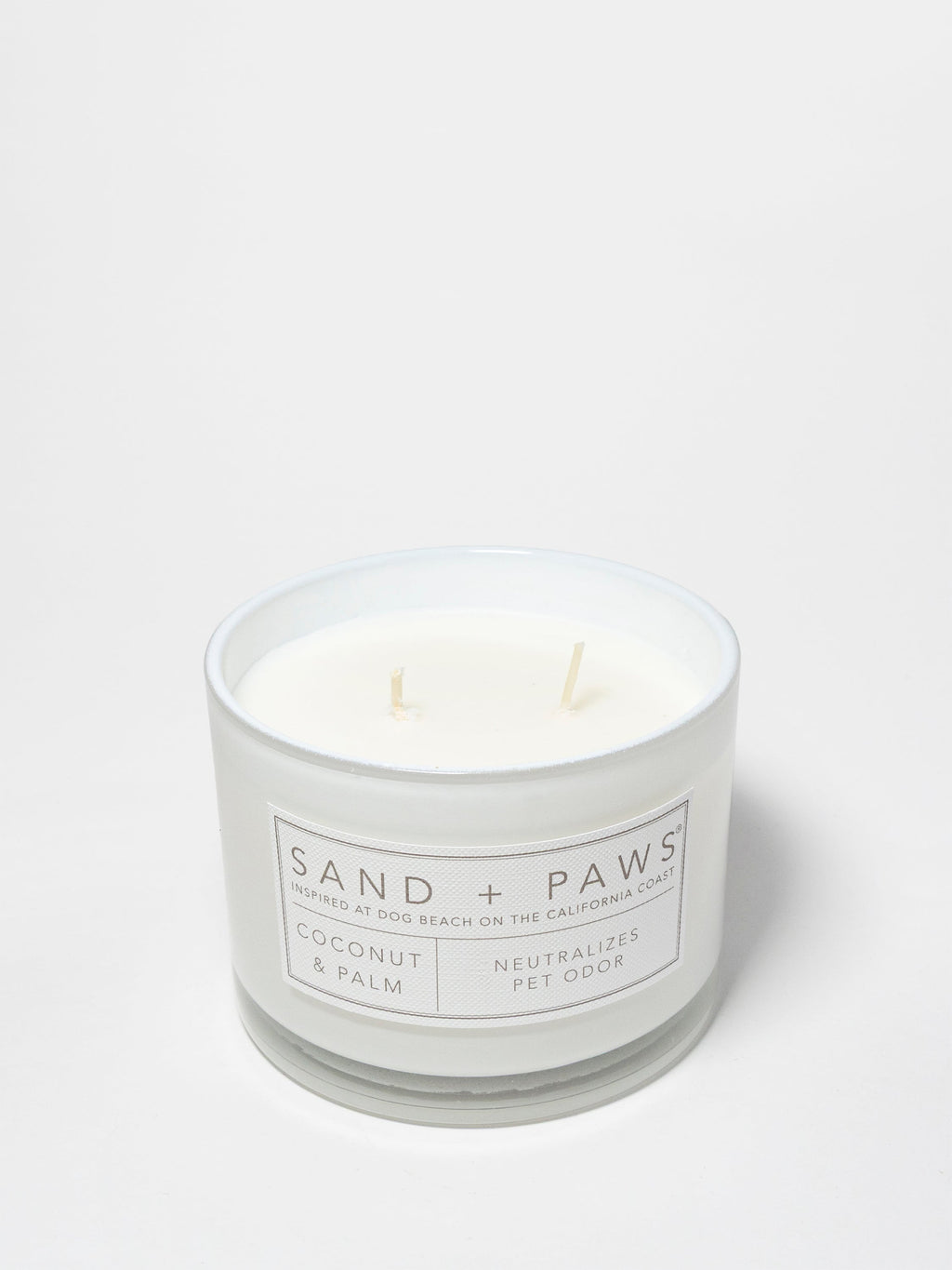 Sand + Paws Coconut & Palm 12 oz scented candle - Signature Scent