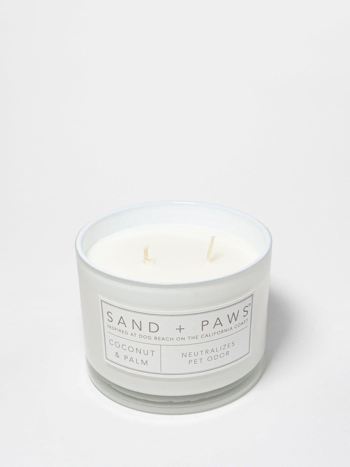 Sand + Paws Coconut & Palm 12 oz scented candle - Signature Scent