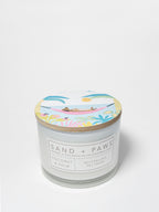 Sand + Paws Coconut & Palm 12 oz scented candle - Signature Scent