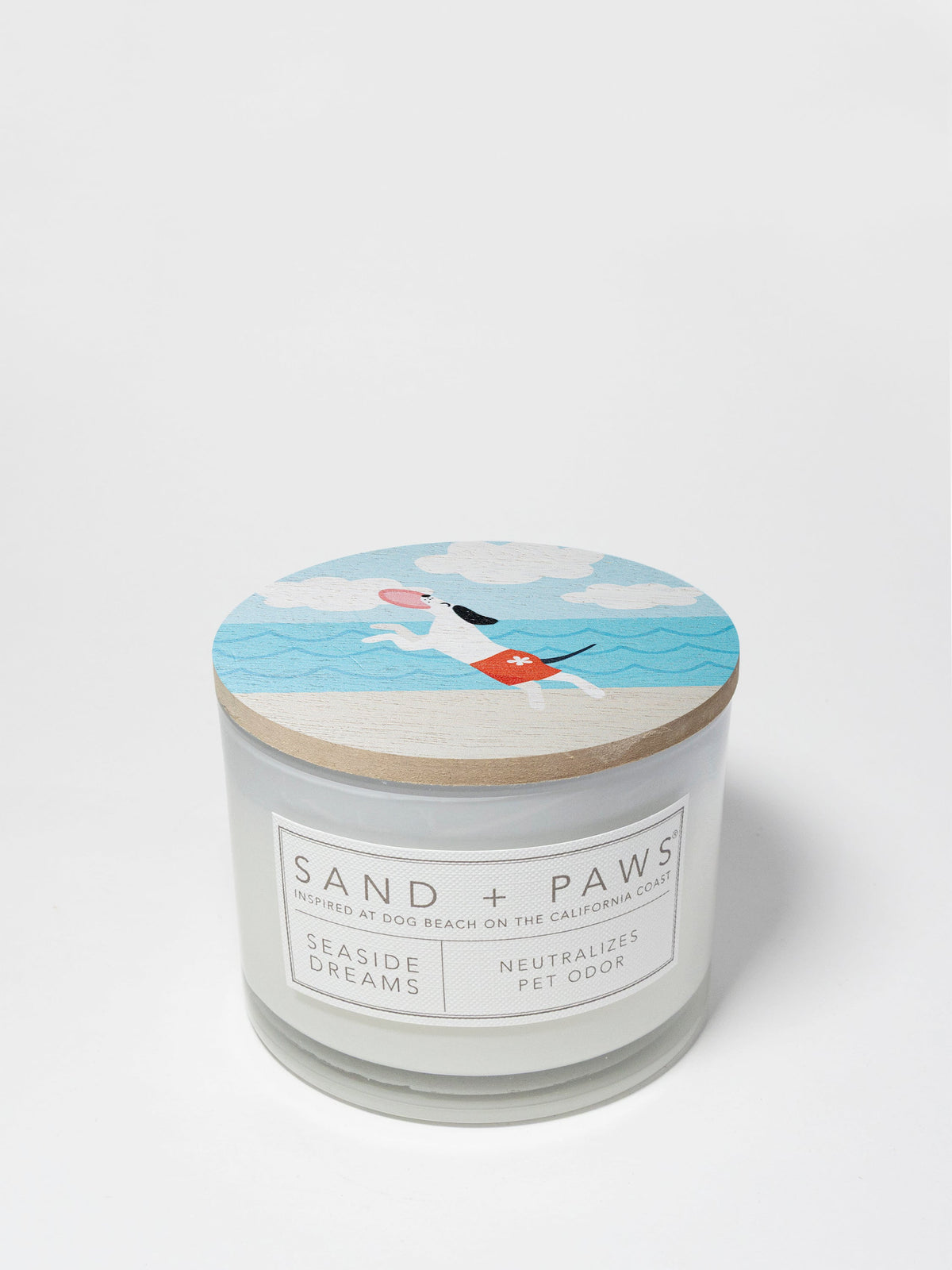 Sand + Paws Seaside Dreams 12 oz scented candle - Signature Scent