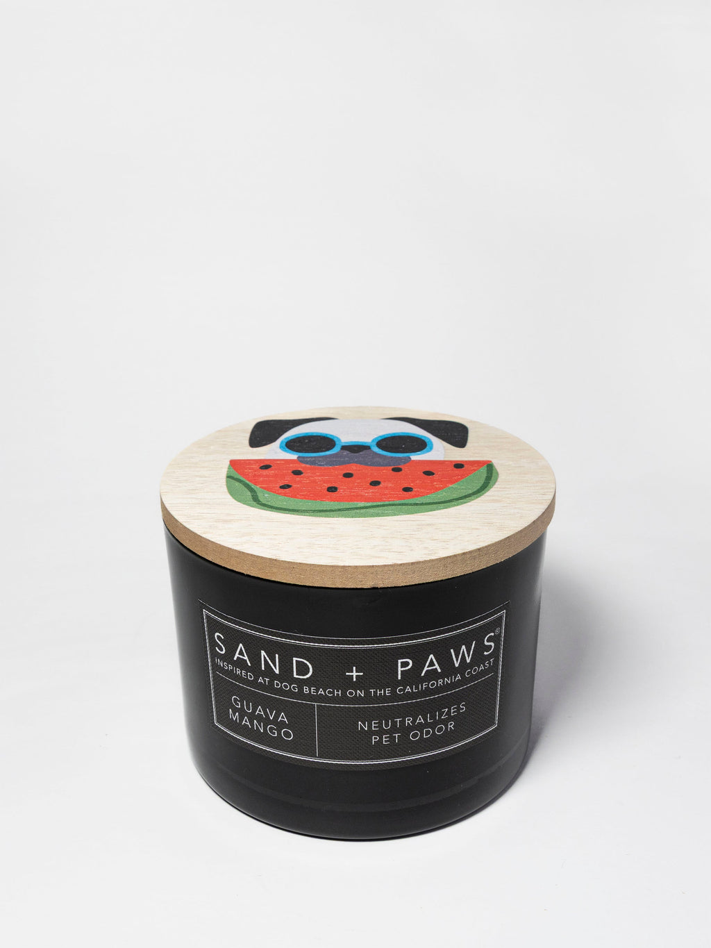 Sand + Paws Guava Mango 12 oz scented candle - Signature Scent