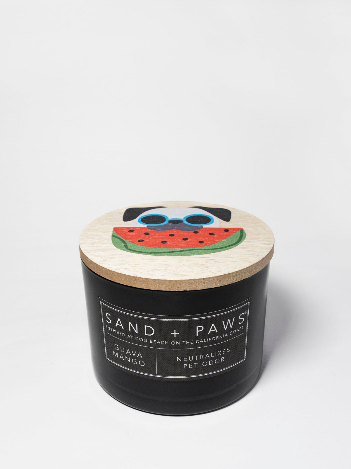 Sand + Paws Guava Mango 12 oz scented candle - Signature Scent