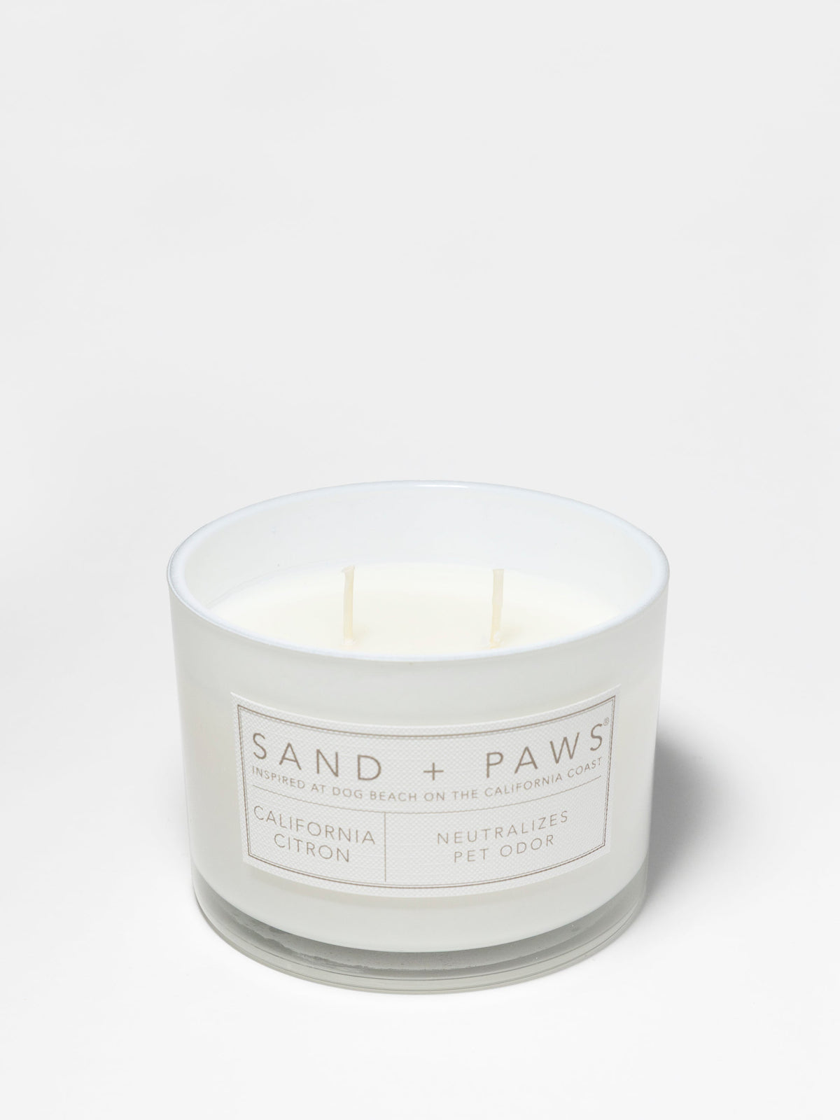 Sand + Paws California Citron 12 oz scented candle - Signature Scent