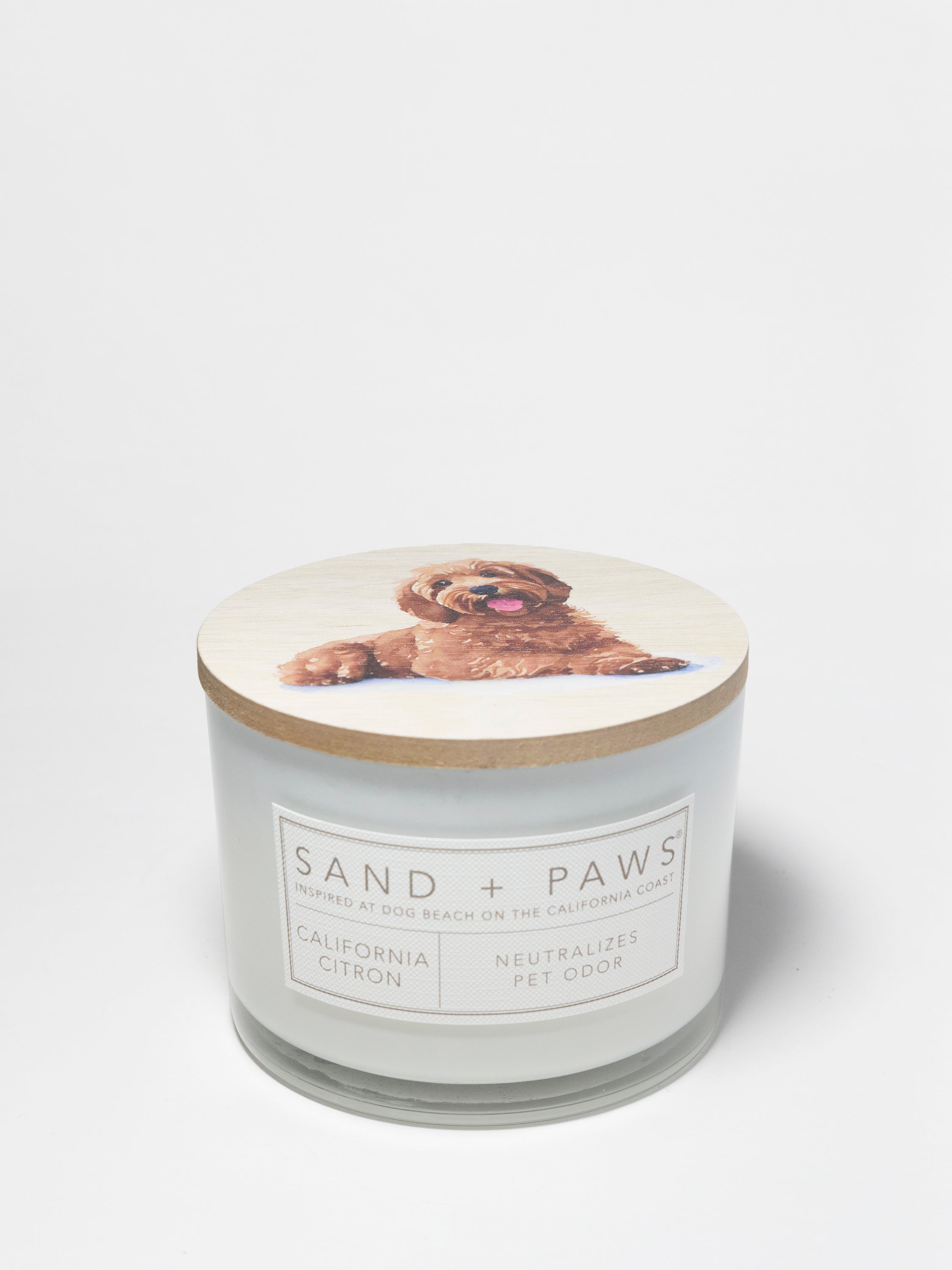 Sand + Paws California Citron 12 oz scented candle - Signature Scent