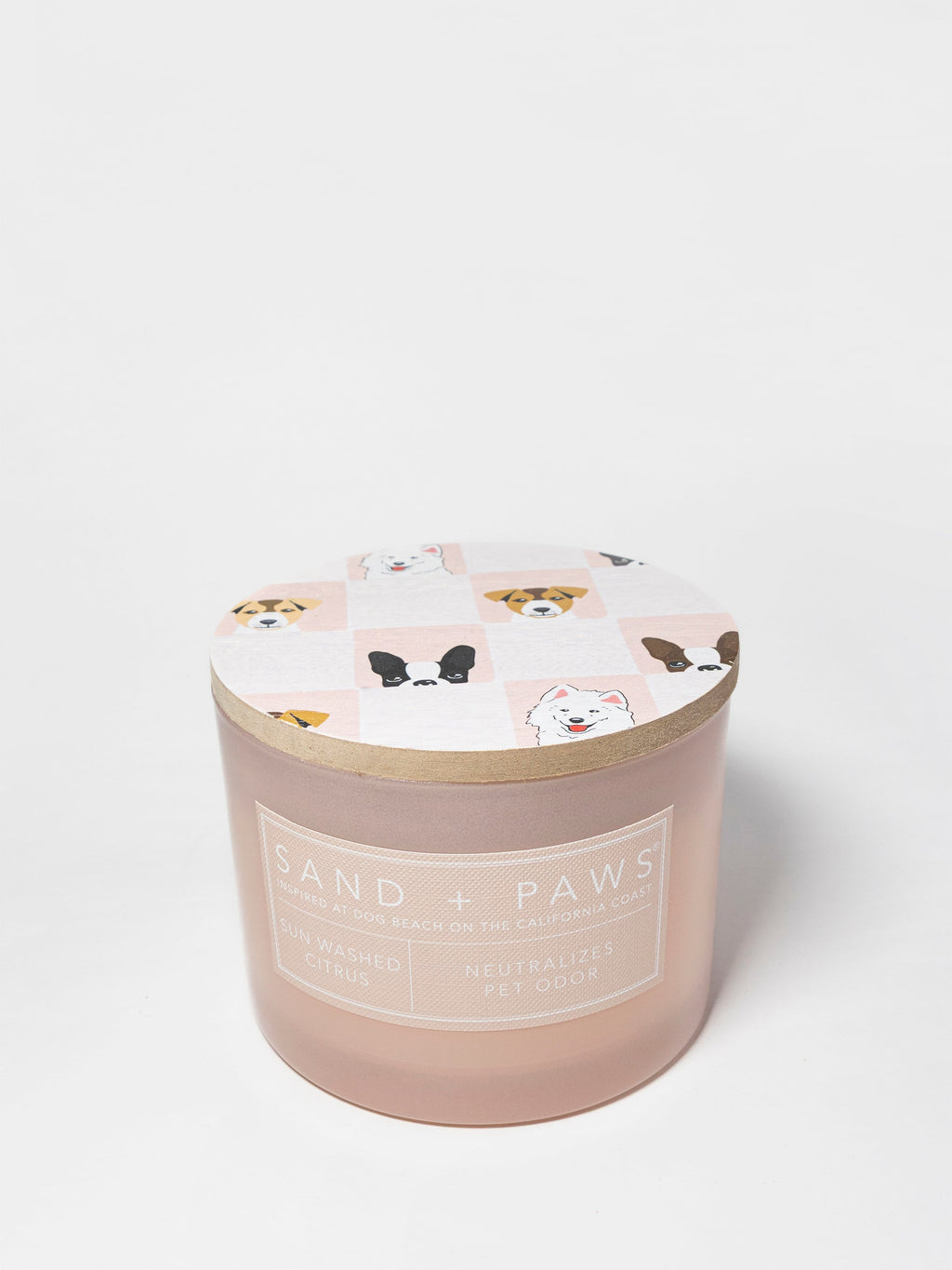 Sand + Paws Sun Washed Citrus 12 oz scented candle - Signature Scent