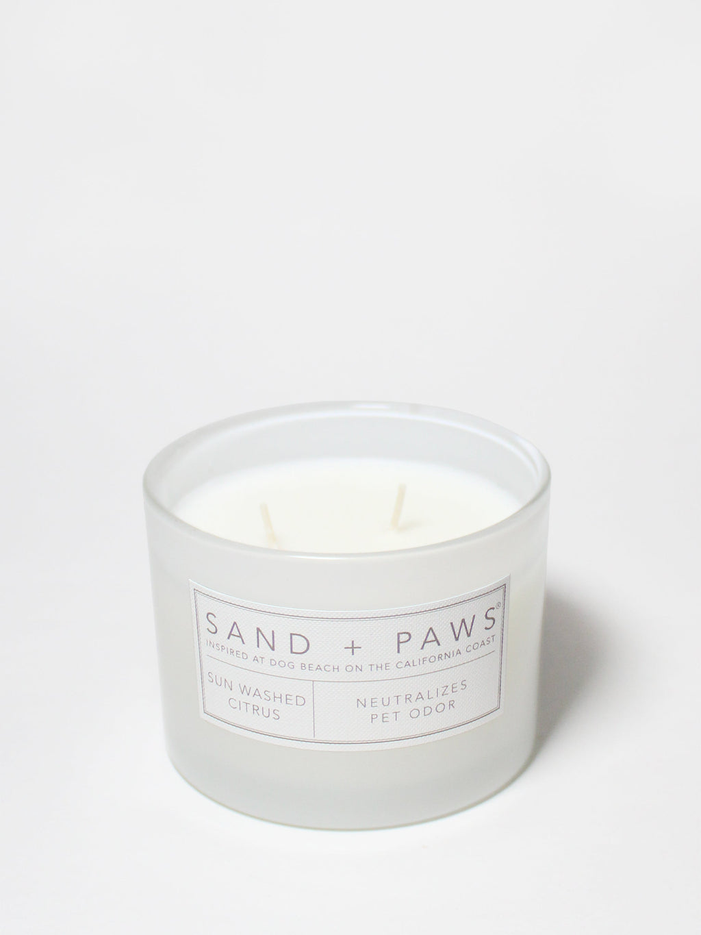 Sand + Paws Sun Washed Citrus 12 oz scented candle - Signature Scent