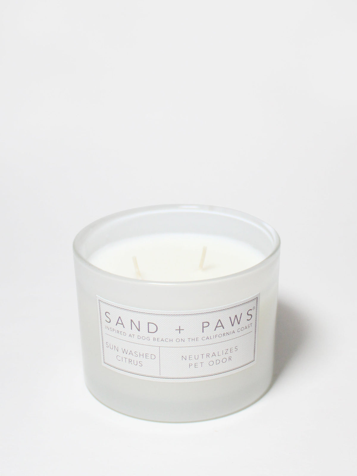 Sand + Paws Sun Washed Citrus 12 oz scented candle - Signature Scent