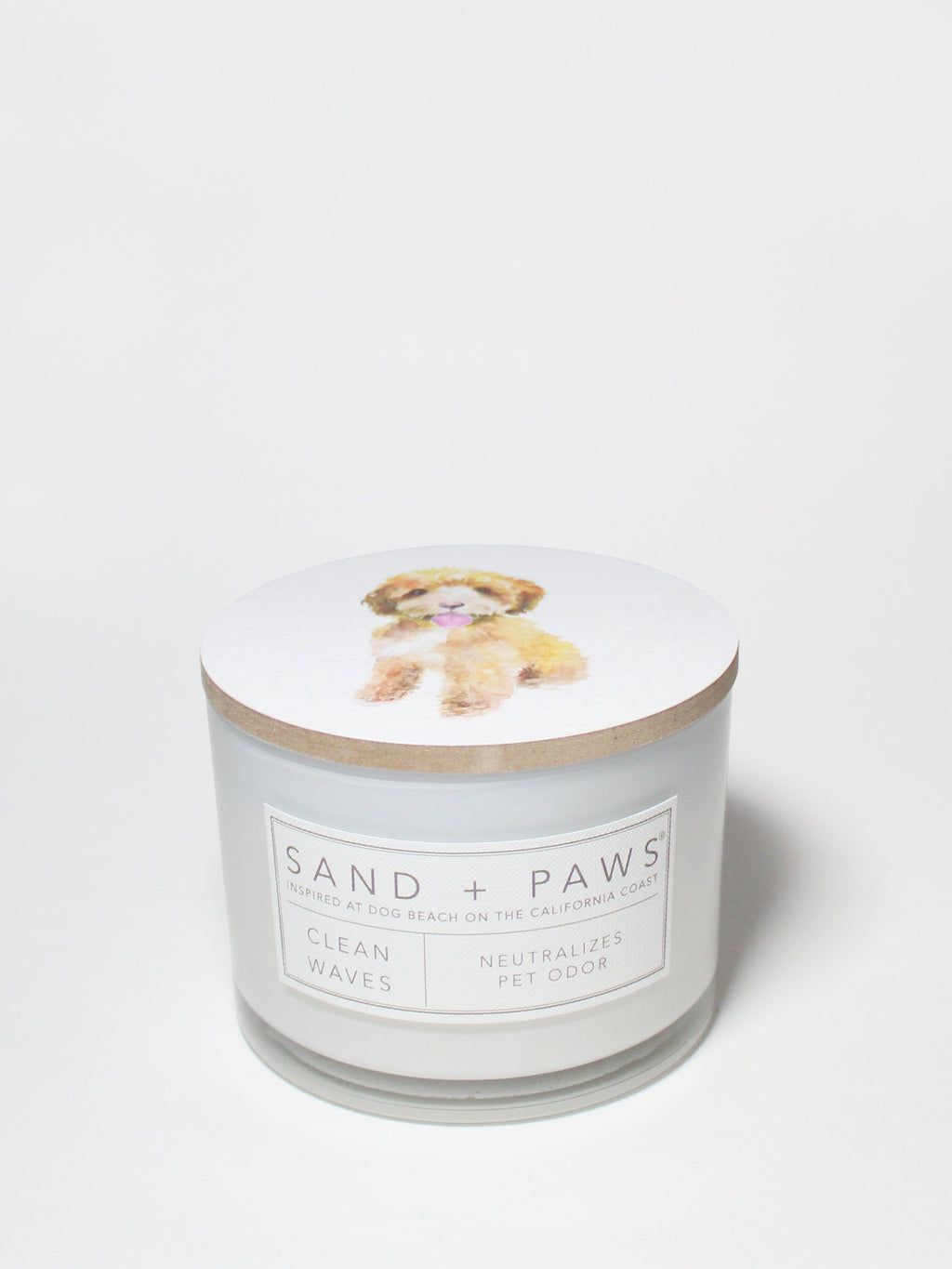 Sand + Paws Clean Waves 12 oz scented candle - Signature Scent