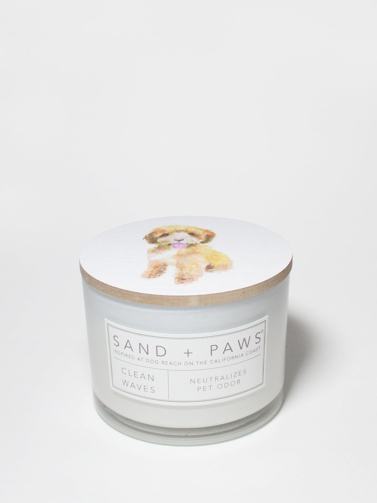 Sand + Paws Clean Waves 12 oz scented candle - Signature Scent