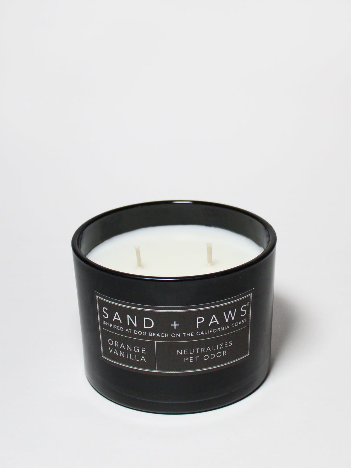 Sand + Paws Orange Vanilla 12 oz scented candle - Scented Candle