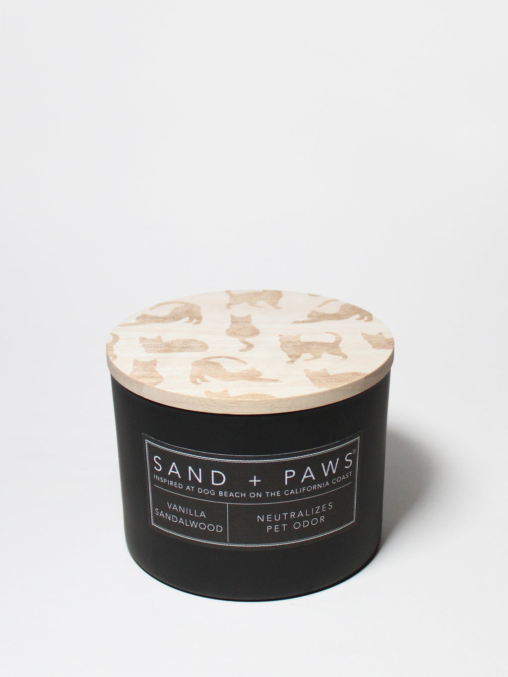 Sand + Paws Vanilla Sandalwood 12 oz scented candle - Signature Scent