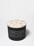 Sand + Paws Vanilla Sandalwood 12 oz scented candle - Signature Scent