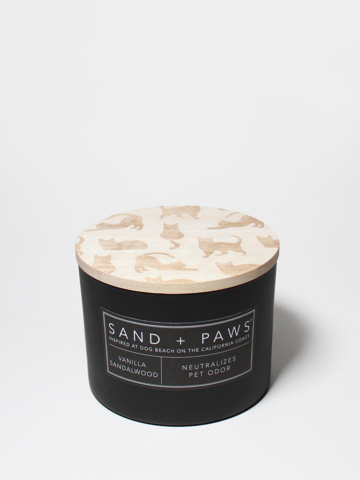 Sand + Paws Vanilla Sandalwood 12 oz scented candle - Signature Scent