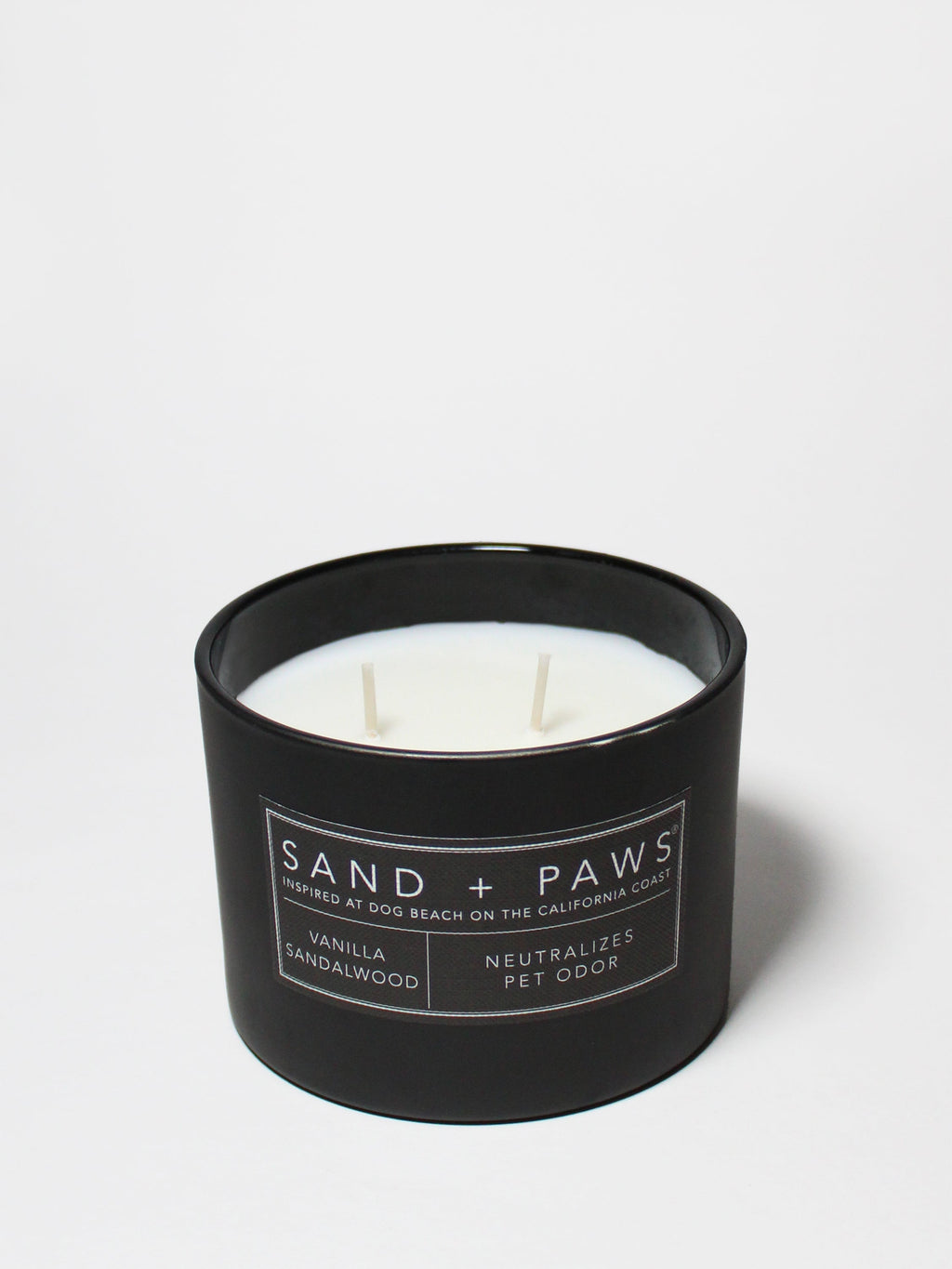 Sand + Paws Vanilla Sandalwood 12 oz scented candle - Signature Scent