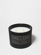Sand + Paws Vanilla Sandalwood 12 oz scented candle - Signature Scent