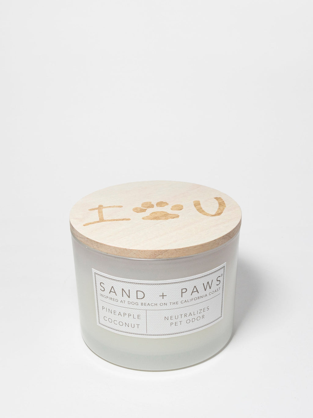 Sand + Paws Pineapple Coconut 12 oz scented candle - Signature Scent