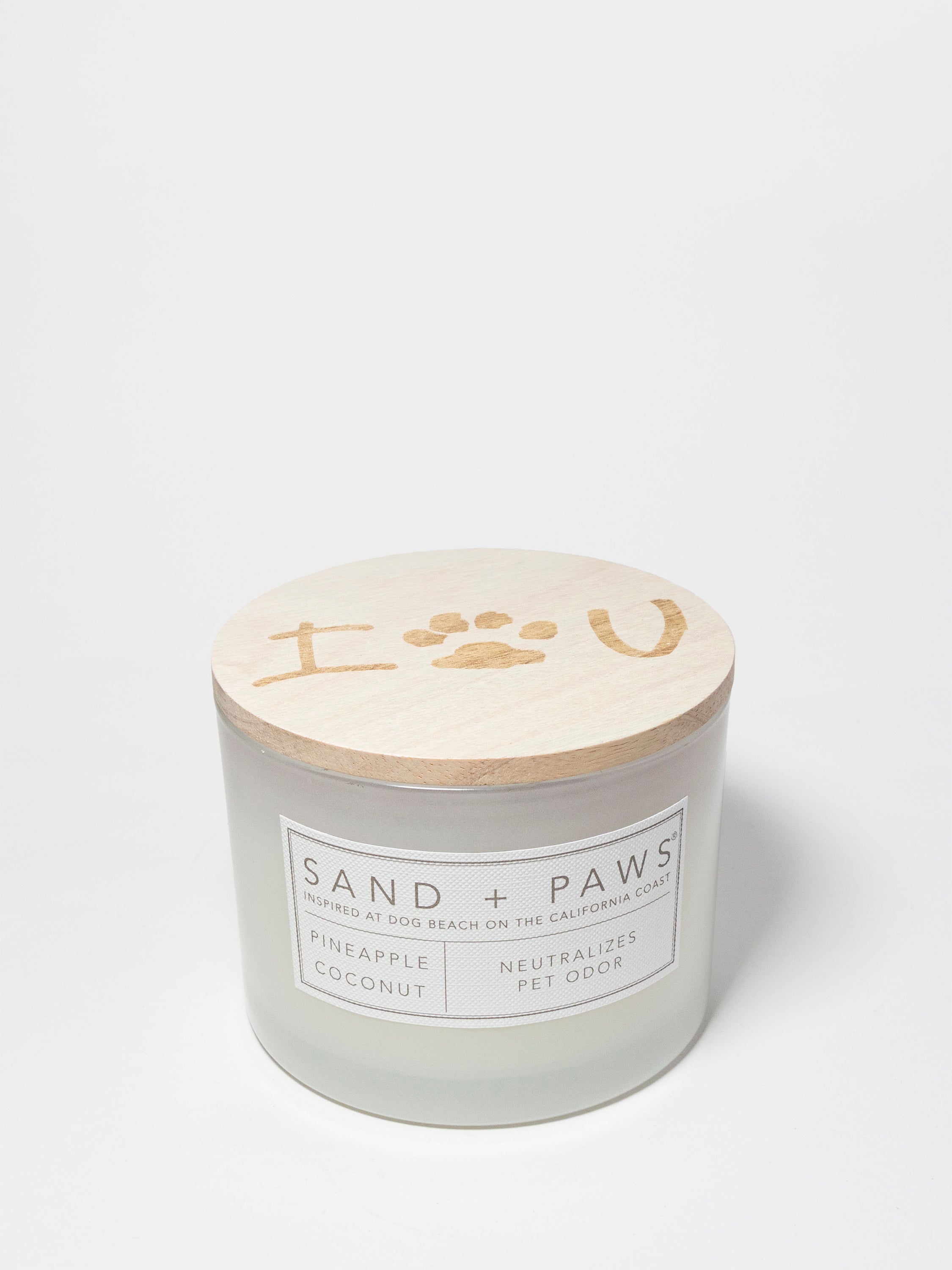 Sand + Paws Pineapple Coconut 12 oz scented candle - Signature Scent