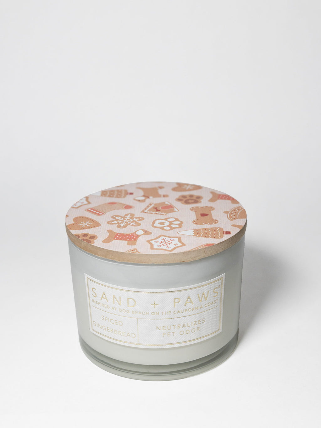 Sand + Paws Spiced Gingerbread 12 oz scented candle - Signature Scent