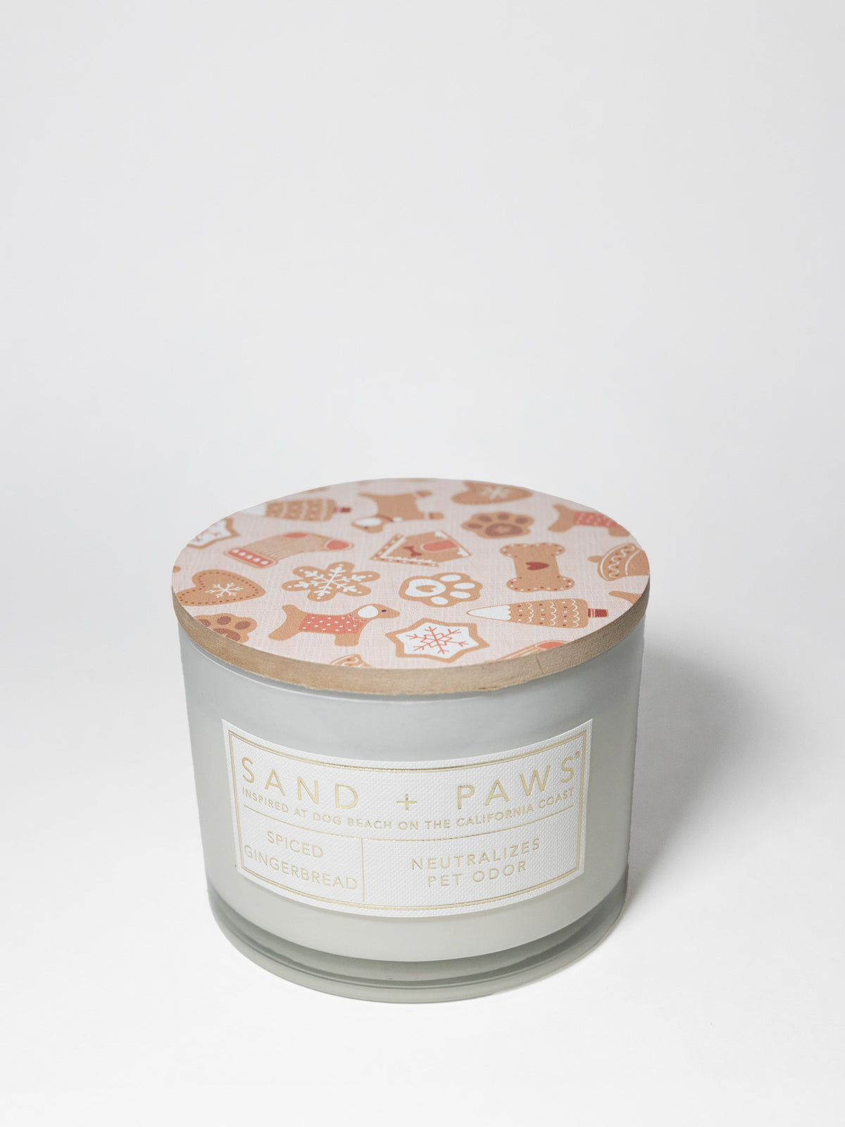 Sand + Paws Spiced Gingerbread 12 oz scented candle - Signature Scent